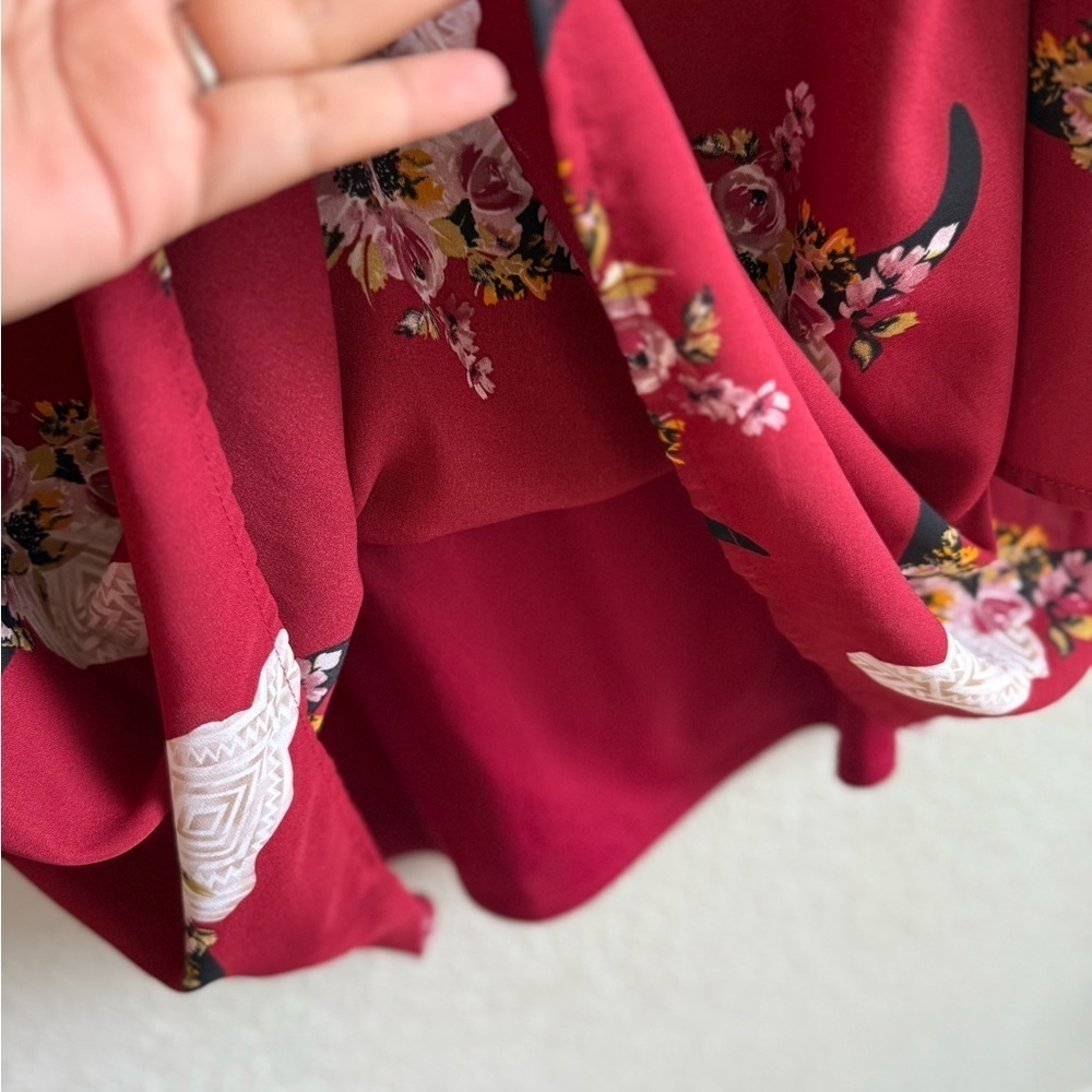 Altar'd State Crimson Dress Size M - Picture 5 of 6